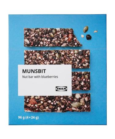 MUNSBIT Blueberry Nut Bar - Nutrient-Rich 96g Pack for Healthy Snacking