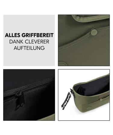 Hauck Large Stroller Organizer Bag - Diaper Bag with Cup Holder | Easy Fastening & Accessibility (Olive) - Ideal for Buggy & Baby Strollers - Buy Online on SooperMarket.com