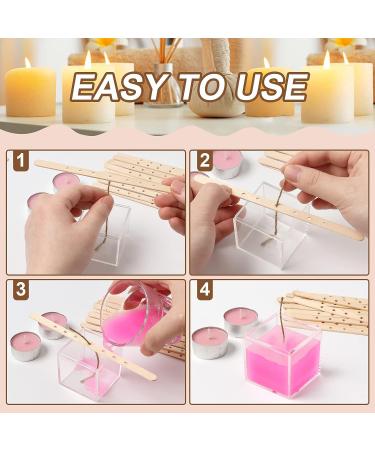 Anjmd 100 PCS Wooden Candle Wick Holders - 7 Wick Bars for Multiwick Candles DIY - Buy Online on SooperMarket.com