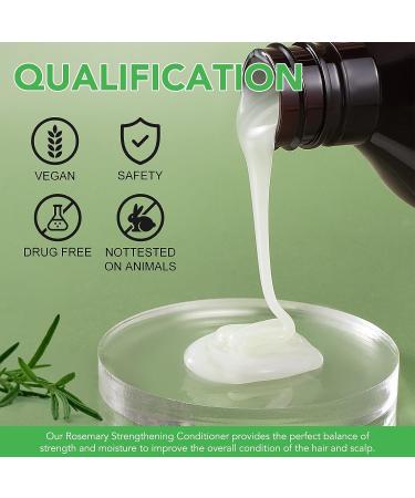Rosemary Strengthening Conditioner with Biotin - 10.56 fl.oz - Hydrating Deep Conditioner for Dry, Damaged Hair - Promotes Growth & Scalp Health - Buy Online on SooperMarket.com