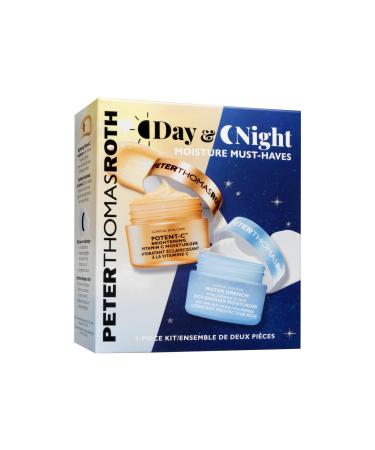 Peter Thomas Roth | Day & Night Moisture Must-Haves 2-Piece Kit Travel-Size Moisturizer Kit Potent-C Moisturizer & Water Drench Rich Barrier Moisturizer For All Skin Types