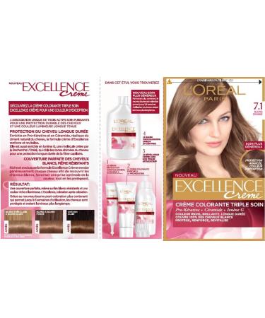 L'Or al Paris - Excellence Cr me - Triple Care Permanent Colour Treatment - Buy Online on SooperMarket.com