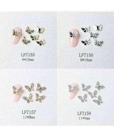 22 Pcs 3D Butterfly Nail Charms & Diamonds Rhinestones - Large Bow for Nail Art Beauty Design and DIY Jewelry - Buy Online on SooperMarket.com