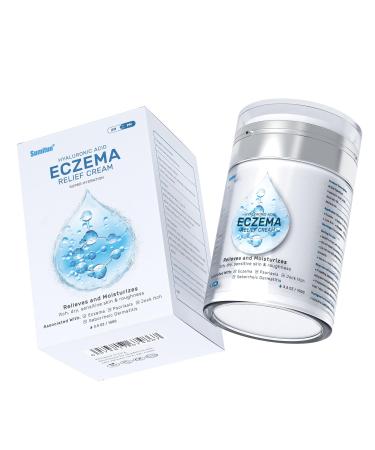 Sumifun Eczema Relief Hyaluronic Acid Moisturizer for Face Hand Dry Itchy Skin Relief Anti Itch Cream for Eczema Psoriasis Seborrheic Dermatitis Jock Itch Rash Shingles Dry Cracked