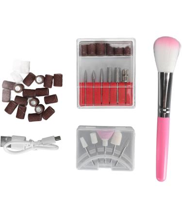 Electric Nail Drill Set 15000RPM Professional Electric Nail File Kit Portable Compact Manicure Tool Set for Home Salon (2) - Buy Online on SooperMarket.com