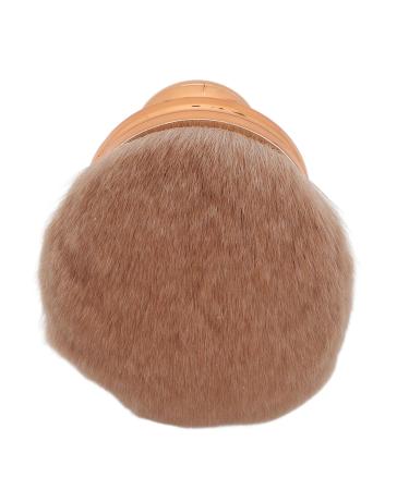 Makeup Brush Compact Electroplated Handle Mushroom Head Skin-Friendly Home Foundation Brush for Dressing Table