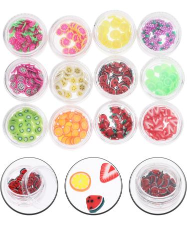 Healeved 2 Sets DIY Nail Fruit Nail Accessories Pottery Making Supply Home Use Decor Polymer Clay Fruit Slices Manicure Kit DIY Kits Slice Nail Art Puzzle Soft Pottery Charm Nail Flakes 3d - Buy Online on SooperMarket.com