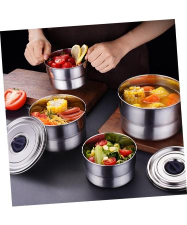 Alipis Box Lunch Box Stainless Steel Airtight Container Canister Storage Container With Cover Storage Jar - Buy Online on SooperMarket.com