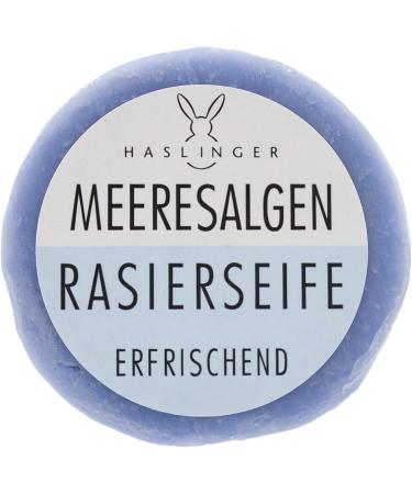 Haslinger Seaweed Alga Marina Shaving Soap 60g - Natural Ingredients - Buy Online on SooperMarket.com