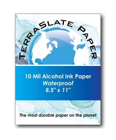 TerraSlate Paper 10 Mil 8.5 x 11 Alcohol Ink Art Paper 25 Sheets
