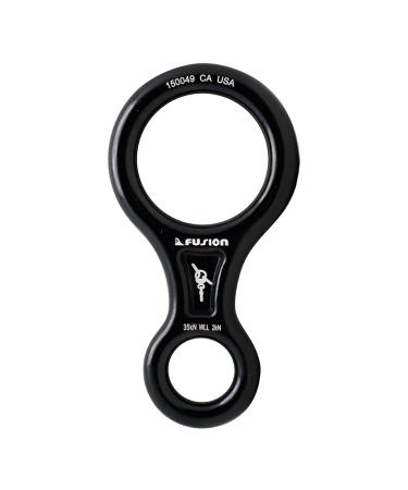 Fusion Climb Aluminum Figure 8 Descender Climbing Gear Downhill Equipment 35KN/3500kg 7075 Aluminum Alloy Rigging Plate for Climbing Belaying and Rappeling Device