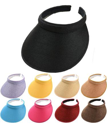 Jecvxor Cloth Covered Slip-On Visor Large Blue - Women's/Men's Sports Sun Visor Hat - Buy Online on SooperMarket.com