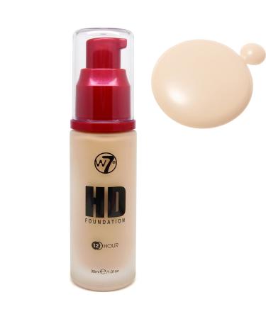 W7 HD 12 Hour Pump Foundation-True Beige-30ml-new by W7
