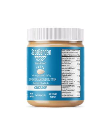 Buy Almondmus Blanched Almond Butter 1kg - Salt-Free Unsweetened Gluten-Free Vegan Paleo | Seba Garden - Buy Online on SooperMarket.com