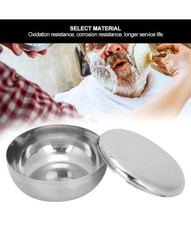 Ankroyu Razor-Soap Peel - Premium Men's Stainless Steel Shaving Bowl & Lid | Beard Care & Foam Cup | Ultimate Shaving Tool (Silver) - Buy Online on SooperMarket.com
