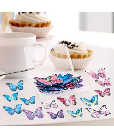Buy Alegre Butterflies Tortendeco Edible Decorations | 40 Colorful Cake & Cupcake Toppers for Birthdays Weddings & Baptisms - International Shipping Available - Buy Online on SooperMarket.com
