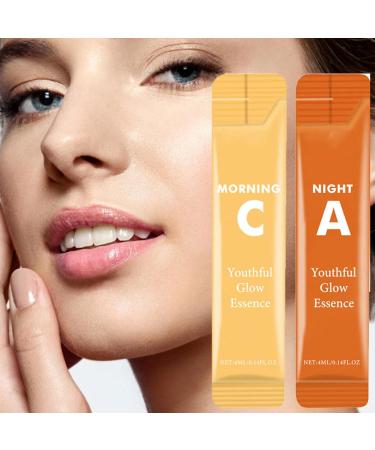 Morning C and Night Double Skin Beauty Essence | Anti-Aging and Skin Brightening Serum | Vitamin C Facial Serum | Day & Night Serum Set for Face Skin Care - Buy Online on SooperMarket.com