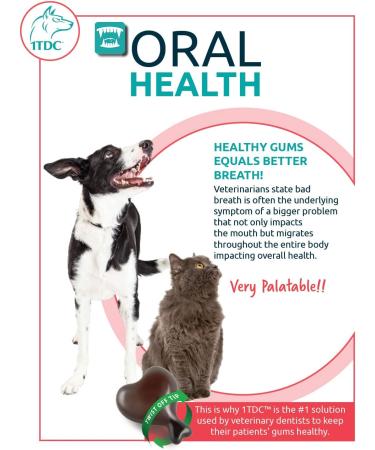 1TDC Dual Action Twist Off Soft Gels for Dogs & Cats - Supports Oral Health, Hip & Joint, Muscle Recovery, Skin & Coat - 120 Gels - Buy Online on SooperMarket.com