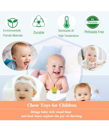 6 Packs Kielezeuge Silicone Chew Pendants for Autistic Children | Safe Sensory Bite Toys - Buy Online on SooperMarket.com