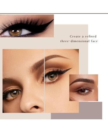 HOSAILY 4 in 1 Color Matte Eyeshadow Palette - High Pigmented Natural Nude Makeup, Long Lasting with Brush - 0.50oz (Pack of 2) - Buy Online on SooperMarket.com