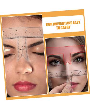 Mikinona Eyebrow Ruler 10pcs Eyebrow Design Ruler Transparent Ruler Eyebrow Guide Template Shape Disposable Measuring Ruler - Buy Online on SooperMarket.com