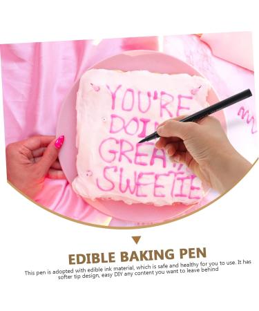 Didiseaon 6 Pcs Can Be Food Coloring Pen Green Icing Pen Dual Tip Markers Baking Pencil White Edible Marker Chocolate Mark Pen Red Edible Marker Red Ink Pen Baking Marker Cake Plastic Brush - Buy Online on SooperMarket.com