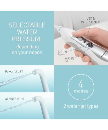 Panasonic EW1411 Rechargeable Oral Irrigator Water Flosser | 4 Jet Modes, Cordless & UK 2 Pin Plug - Buy Online on SooperMarket.com