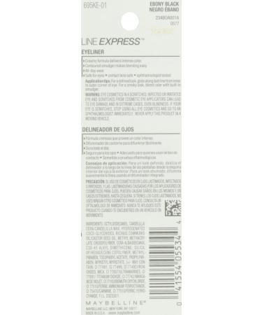 Maybelline New York Line Express Eyeliner Ebony Black 901 - 0.035 oz (Pack of 1) - Buy Online on SooperMarket.com