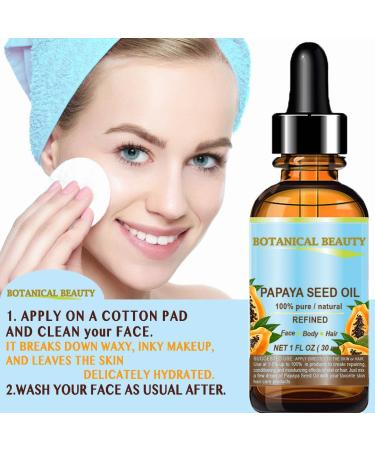 Botanical Beauty Papaya Seed Oil - 100% Pure Cold Pressed Carrier Oil for Skin Hair & Lip Care | 0.5 Fl. oz - Buy Online on SooperMarket.com