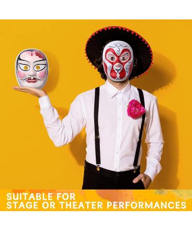 50 Pcs Blank White Paper Mache Masks for DIY Crafts & Masquerade Decor - Paintable, Costume, Art, Cosplay, Dance Party - Men, Women, Kids - Buy Online on SooperMarket.com