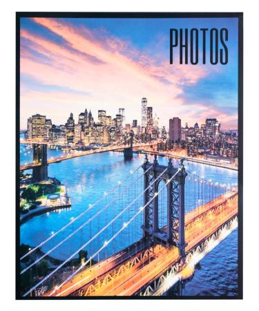 Grupo Erik Official New York Photo Album - 8x5 Photo Album / 13x20 cm - Family Photo Album 96 Pockets - Friend Gifts New York Gifts - Photo Albums 8x5 96 photos - Photo Album Slip In