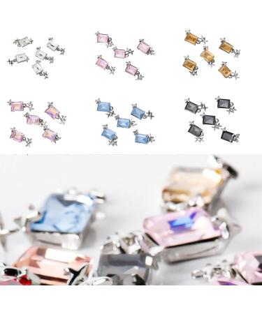 5pcs Fashionable Embellishments In A Unique Rectangle Shape For Parties And Weddings Water Red - Buy Online on SooperMarket.com