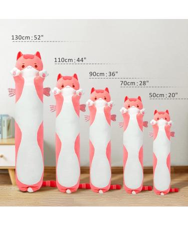 Mewaii 36in Long Cat Plush Pillows Stuffed Animals Squishy Pillows - Plushie Cute Kitty Sleeping Hugging Plush Pillow Soft Toys for Kids(Pink) 36inch/90cm Pink Cat 2023 36inch/90cm - Buy Online on SooperMarket.com