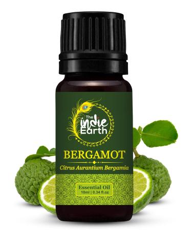 The Indie Earth 100% Natural & Undiluted Bergamot Essential Oil for Healthy Body & Mind For Aromatherapy and Topical Use Directly Sourced From ITALY 10 ml