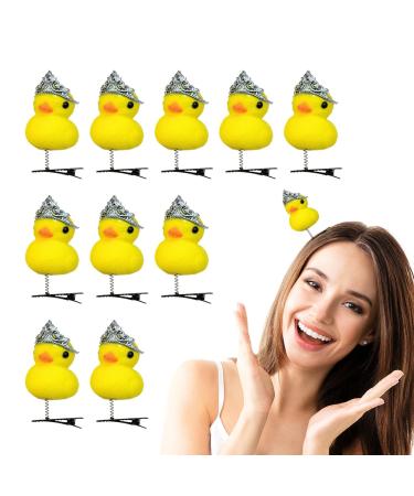 TROONZ Duck Shaped Hairpin | Plush Hair Clips Duck Hair Pins Hair Pins For Styling Portable Plush Duck Hairpin Collection for Kids & Girls