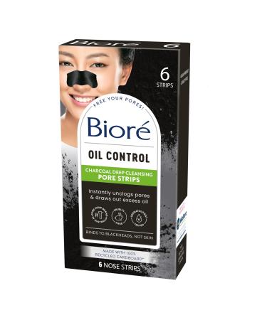 Biore Charcoal Pore Strips - Pack of 6