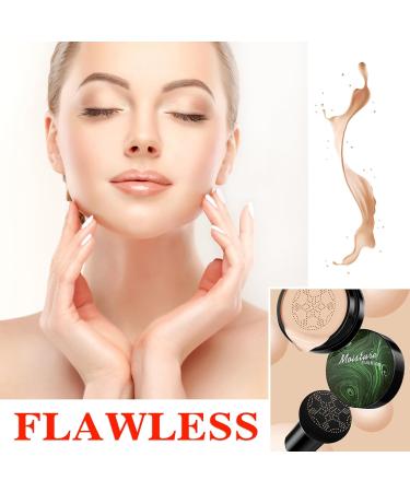 Mushroom Head Air Cushion CC Cream Foundation Moisturizing BB Cream Foundation Makeup Long Lasting CC Cream Liquid Foundation Matte Concealer Foundation Suitable for All Skin Types(Natural 01) Natural 02 - Buy Online on SooperMarket.com