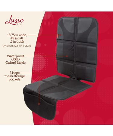 Lusso Gear Car Seat Protector - Non-Slip, Waterproof, Thick Padding - Black - Buy Online on SooperMarket.com