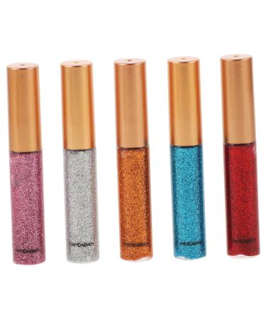 Gogogmee 5pcs Eye Shadow Pen Eye Shadow Stick Korean Eye Glitter Liquid Eyeshadow Glitter