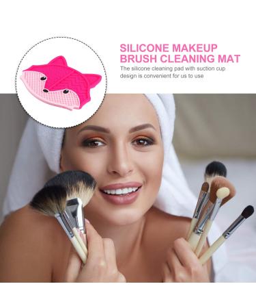 KALLORY Silicone Makeup Applicator & Brush Cleaner Pad - Fox Shaped Cosmetic Scrubber Tool for Effortless Makeup Brush Cleaning - Buy Online on SooperMarket.com