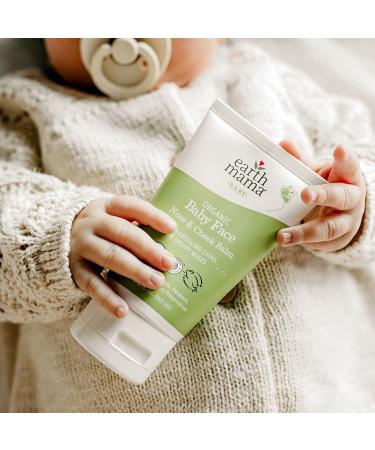 Earth Mama Organic Baby Face Nose & Cheek Balm | Natural Petroleum Jelly Alternative for Dry Skin | 2 Fl Oz - Buy Online on SooperMarket.com