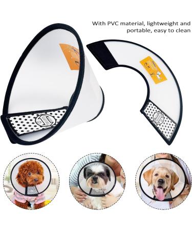 Mesybveo Adjustable Dog Collar & Cat Cone - 2 Piece Break for Dogs Lightweight Comfort Pet Funnel (18-27cm) - Buy Online on SooperMarket.com