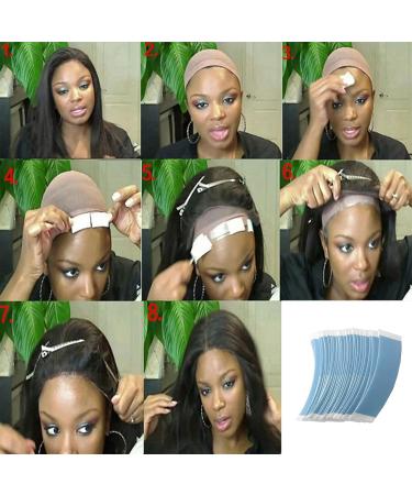 36Pc/Bag Fixed Wig Double Sided Tape Hair System Adhesive Extended Wig Strip Waterproof for Toupee Lace Wig Film Easy Install - Buy Online on SooperMarket.com