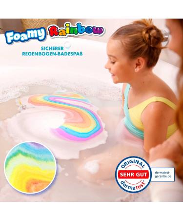 Buy INKEE Foamy Rainbow Bath Bombs - Set of 2 Unicorn & Cloud Shaped Kids Bath Fizzies | Strawberry Scented | International Shipping Available - Buy Online on SooperMarket.com