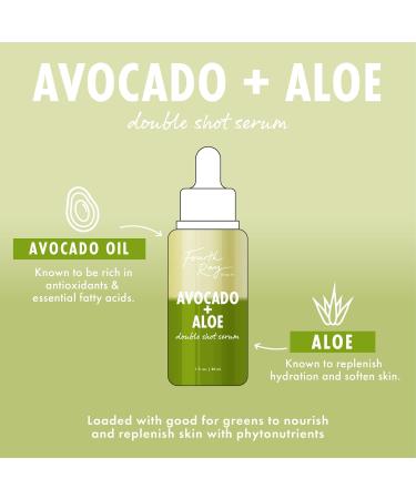 ColourPop Fourth Ray Beauty Avocado + Aloe Double Shot Face Serum - Nourishing & Hydrating Antioxidant Serum for Soft Skin - 0.95 fl oz - Buy Online on SooperMarket.com