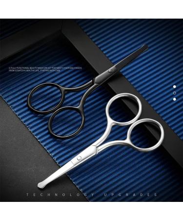 Professional Beard and Moustache Trimming Scissors - Stainless Steel, Round-Headed 06 - Buy Online on SooperMarket.com