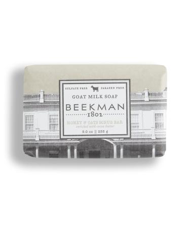 Beekman 1802 Goat Milk Soap Bar  Honey & Oats - 9 oz - Nourishes  Moisturizes & Hydrates the Body - Good for Sensitive Skin - Cruelty Free