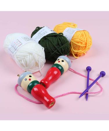 Coopay French Knitter Tool Set - 2 Pack Wooden Knitting Dolls for Kids - Craft Starter Kit for Bracelets, Necklaces, Decorations - Buy Online on SooperMarket.com