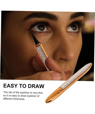 FOYTOKI 3pcs Self Adhesive Mascara Self- Adhesive Eyeliner Self-adhesive Eye Liner Lash Tools Golden Plastic - Buy Online on SooperMarket.com
