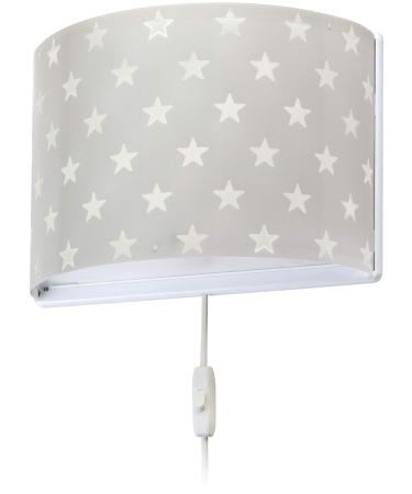 Dalber children's wall lamp children's lamp wall light children's room stars grey 81218L E27